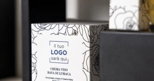Cosmetici con lo spazio riservato al logo del cliente in etichetta